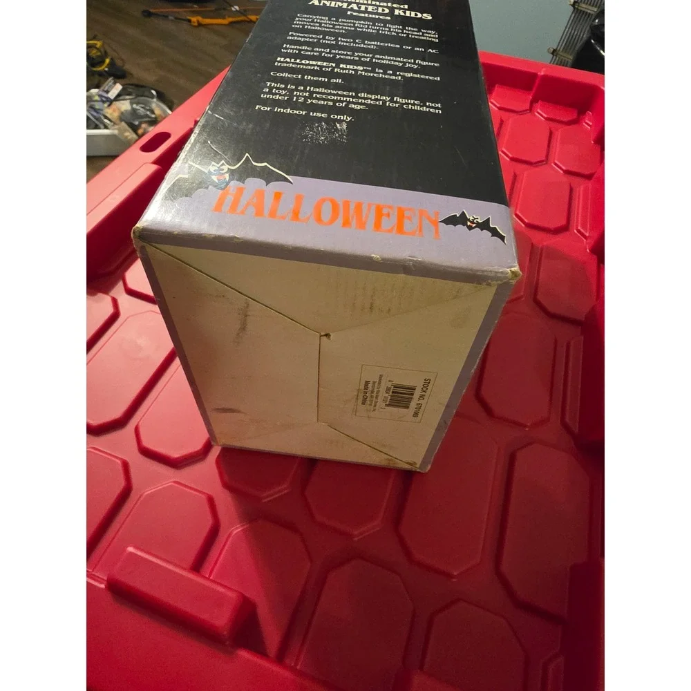 Vintage‎ Motion-ettes Halloween Animated Kid Tiger Costume Illuminated Telco Box